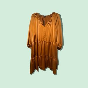 NMT Banana Republic Long Sleeve Satin Dress